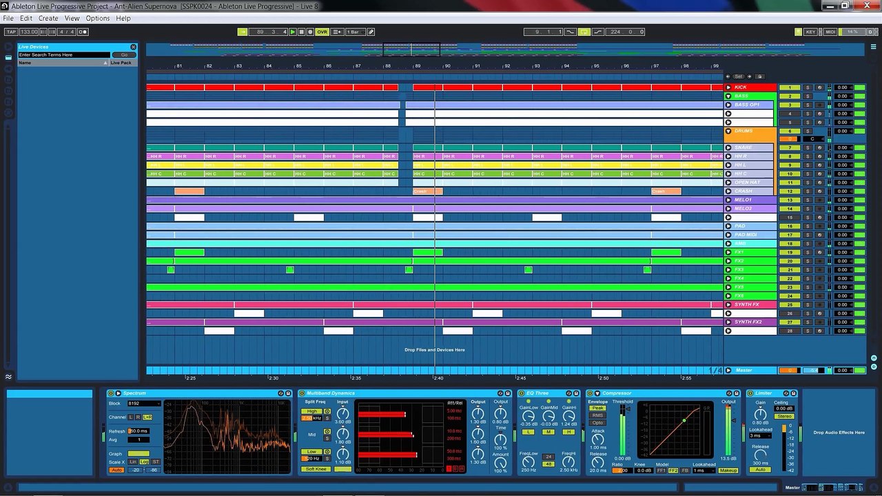 Ableton Live Progressive Open Project @ Ant-Alien Supernova TEMPLATE
