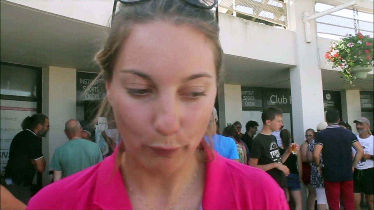 Sports Nautiques Sablais : Interview de Aloïse RETORNAZ aux Sables D ' Olonne , Mercredi 27 Juin 2019