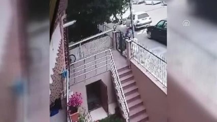 Bisiklet hırsızlığı güvenlik kamerasında