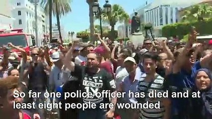 Anger in Tunis after double suicide blasts rock Tunisia capital