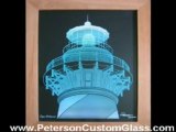 Custom Etched and Carved Glass