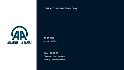 G20 Liderler Zirvesi başlıyor - OSAKA
