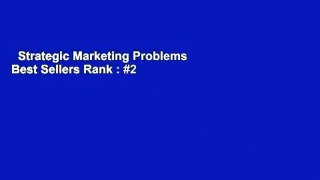 Strategic Marketing Problems  Best Sellers Rank : #2
