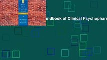 [NEW RELEASES]  Handbook of Clinical Psychopharmacology for Therapists