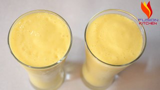 How To Make Mango Banana Smoothie,Fruit Drink Recipe,Banana Mango Smoothie,Banana Mango Shake