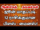 2019 June Month Rasipalan  | பெருங்குளம் ராமகிருஷ்ண ஜோசியர் | 12 ராசிகளுக்கான ஜூன் மாத ராசி பலன்கள்