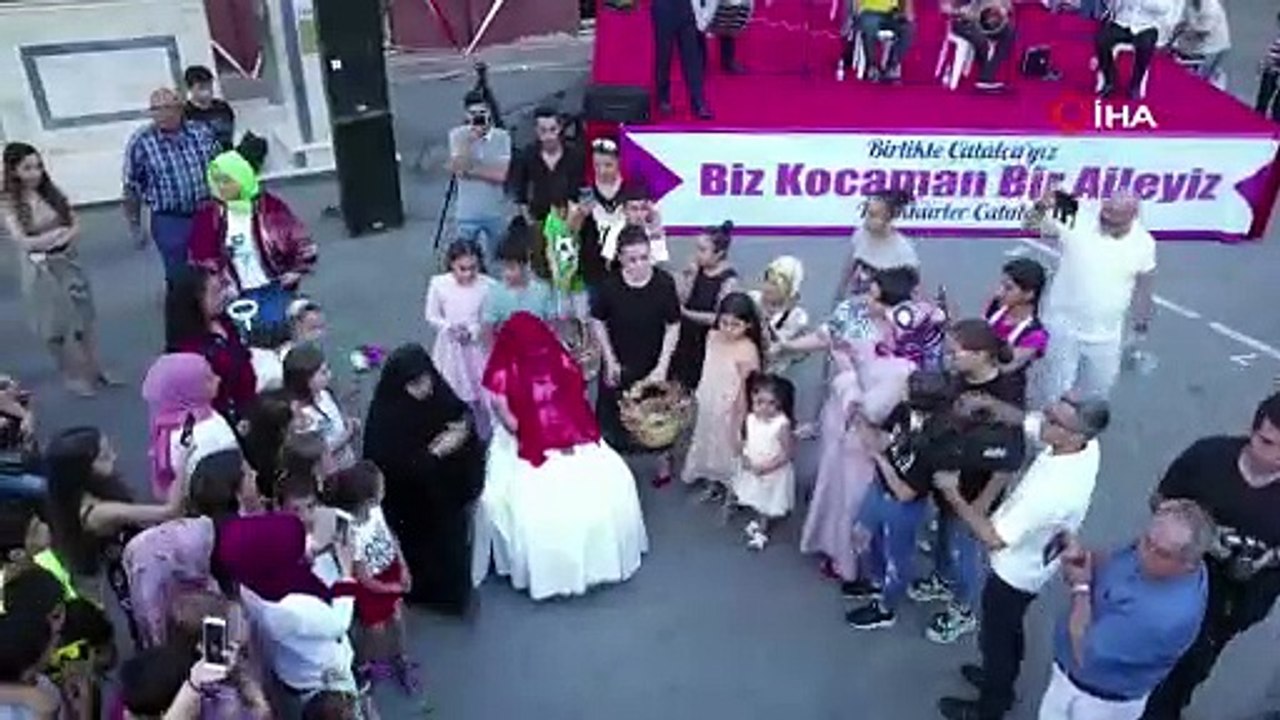 Down Sendromlu Yasemin’in gelin olma hayalini Çatalca halkı gerçekleştirdi
