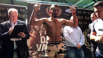 OHARA DAVIES NEEDS TO STRIP - BUT MAKES WEIGHT AGAINST MIGUEL VAZQUEZ *OFFICIAL WEIGH-IN*