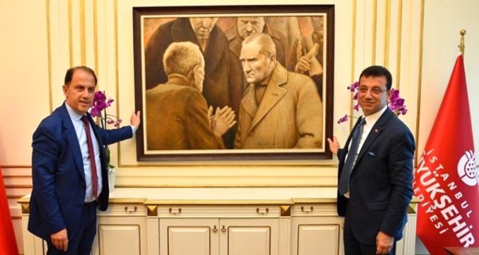 AK Partili Ahmet Hamdi Çamlı'nın İBB'deki Atatürk tablosuyla ilgili yorumu tartışma yarattı