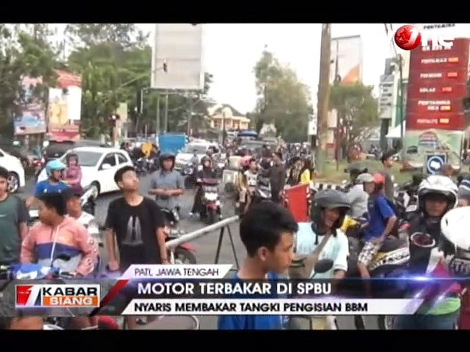 Korsleting Listrik, Motor Terbakar di SPBU