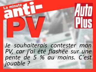 Cabine radar : peut-elle être est dans une pente ?