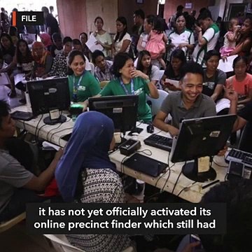 Comelec precinct finder not yet available days before polls