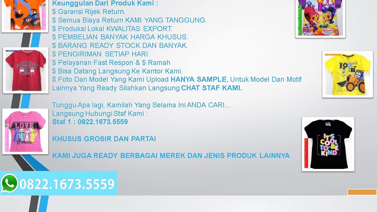 ASLI…!! WA 0822.1673.5559, Grosir Fashion Anak Disney