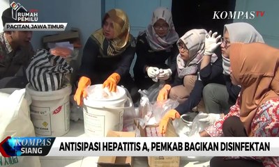 Antisipasi Hepatitis A, Pemkab Bagikan Disinfektan