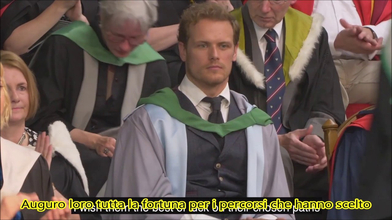 Sam Heughan - University of Stirling Honorary Graduate [Sub Ita]