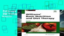 Full E-book  Williams  Basic Nutrition   Diet Therapy, 15e (Williams  Essentials of Nutrition