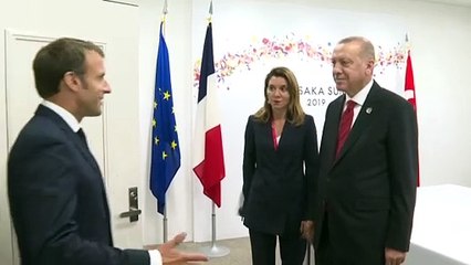 Cumhurbaşkanı Erdoğan, Macron ile görüştü - OSAKA