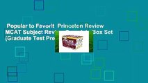 Popular to Favorit  Princeton Review MCAT Subject Review Complete Box Set (Graduate Test Prep) by