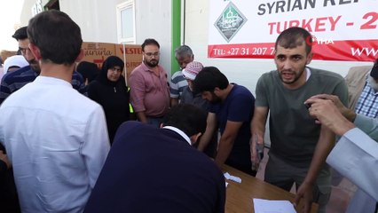 İhtiyaç sahibi Suriyeli ailelere buzdolabı yardımı yapıldı