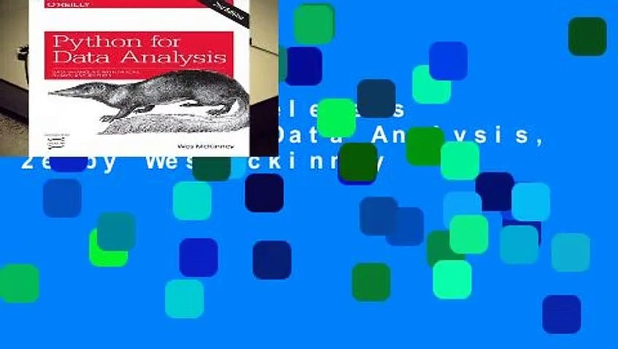 Trial New Releases  Python for Data Analysis, 2e by Wes Mckinney