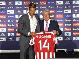 Atl. Madrid - Marco Llorente présenté devant la presse