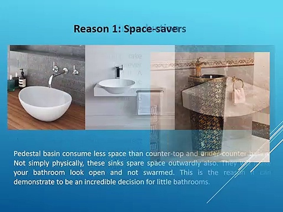5 Reasons to Buy Pedestal Washbasin