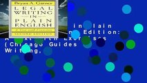 Legal Writing in Plain English, Second Edition: A Text with Exercises (Chicago Guides to Writing,
