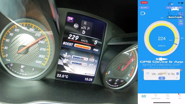 Mercedes AMG C63 R 745HP Renntech 302km/h ACCELERATION by AutoTopNL