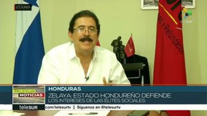 Zelaya: Estado hondureño defiende los intereses de las élites sociales