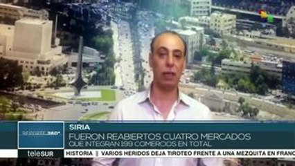 Siria intenta rehabilitar su economía y reabre 4 mercados en Alepo