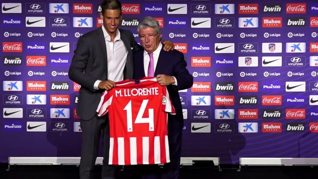 El Atlético de Madrid presenta a Marcos Llorente