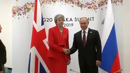 Rencontre glaciale entre May et Poutine lors du G20