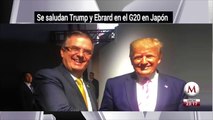 Marcelo Ebrard y Donald Trump se saludan en Cumbre del G20