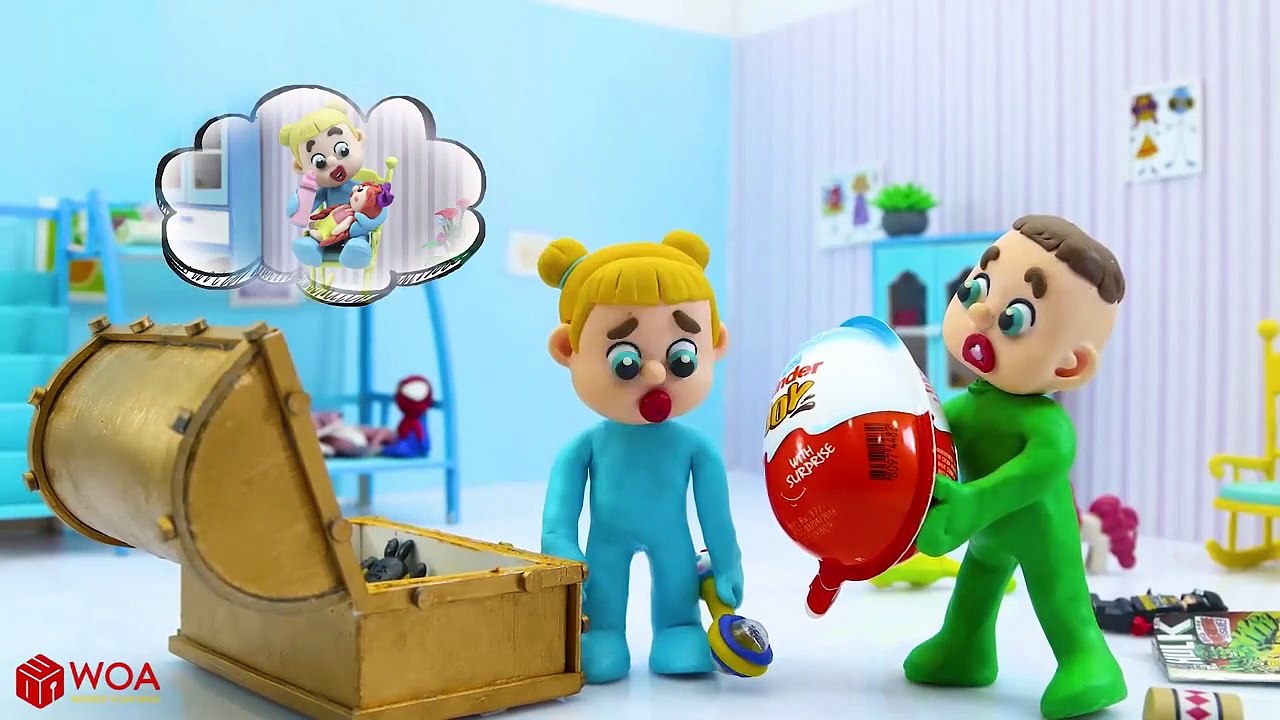 SUPERHERO BABY DOCTOR SAVES NEARSIGHTED MOM  Play Doh Cartoons For Kids