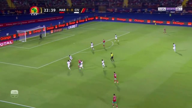 هدف يوسف النصيري أمام الكوت ديفوار