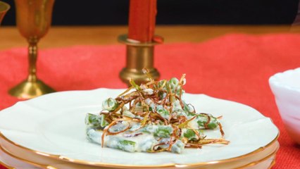 Green Bean Casserole with Crispy Leeks