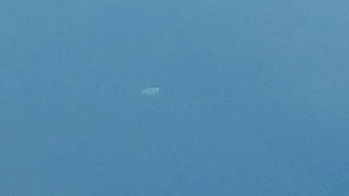 Cigar-shaped object seen over Austin in broad daylight