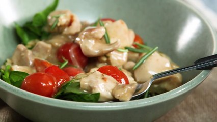 How to Make a Creamy Chicken Tomato Skillet