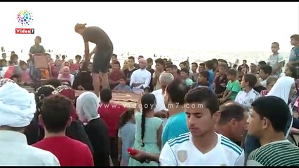 فعاليات ترفيهية على شاطئ الرواق بشمال سيناء