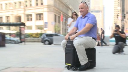 Ride your Luggage! World's First Motorized Carry-On
