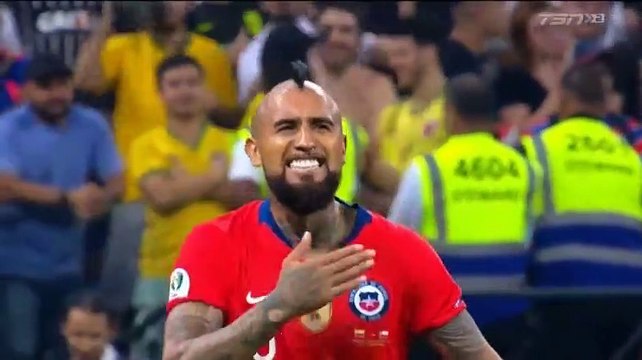 Arturo Vidal Disallowed Goal - Colombia vs Chile 0-0 28/06/2019