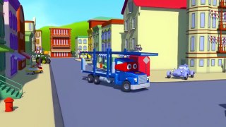 Super Truck et Le Porte-voiture à Car City | Dessin animé pour les enfants