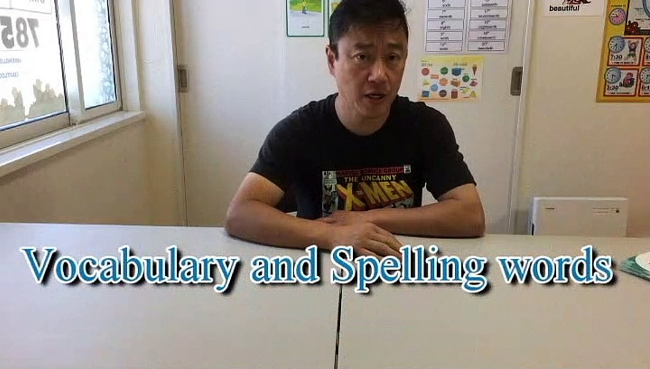 Vocabulary and Spelling words