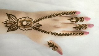 #Very Beautiful stylish Mehndi designs tutorial 2019| #Simple/Easy henna mehndi designs for hand