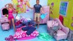 Barbie Girl and Ken Baby Doll House Cleaning Bedroom!