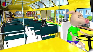 Wheels On The Bus Go Round And Round Rhymes For Childrens ## || 3d Animation Video