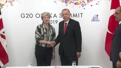 Cumhurbaşkanı Erdoğan, İngiltere Başbakanı May ile görüştü