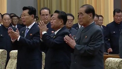 北, 김정은 국무위원장 추대 3돌 중앙보고대회..."핵·경제 병진 노선, 최대 업적" / YTN