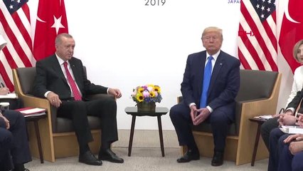 DHA DIŞ - CUMHURBAŞKANI ERDOĞAN, ABD BAŞKANI TRUMP İLE GÖRÜŞTÜ 2