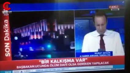 Darbe bildirisini TRT'den önce a haber okumuş